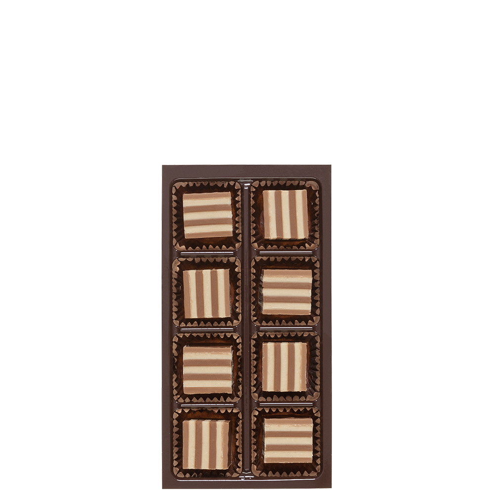 Schichtnougat-Pralinen