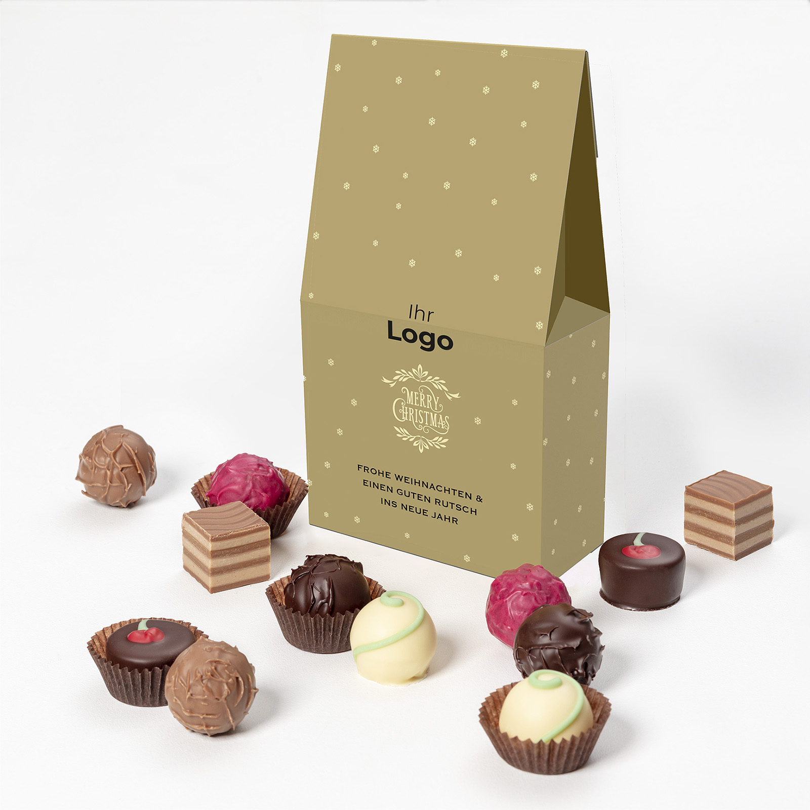 Tüte "Merry Christmas" mit Ihrem Logo