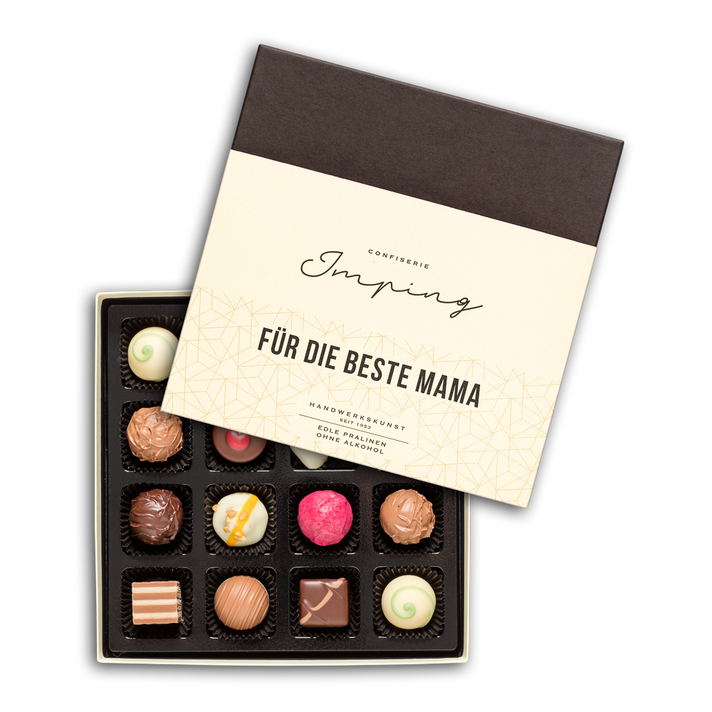 Edle Pralinen ohne Alkohol "Für die beste Mama" 200g